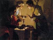 Hendrick ter Brugghen Selling His Birthright oil painting artist